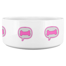 Load image into Gallery viewer, Dog Bowl Bone In Bubble Pink
