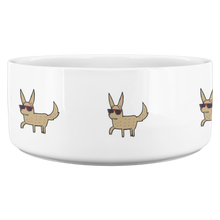 Load image into Gallery viewer, Dog Bowl Cool Dog With Glasses
