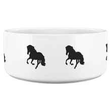 Load image into Gallery viewer, Dog Bowl Horse Black
