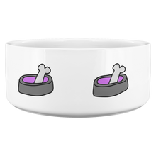 Load image into Gallery viewer, Dog Bowl With Bone Purple
