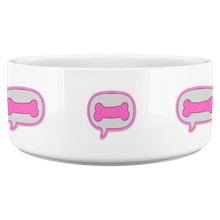 Load image into Gallery viewer, Dog Bowl Bone In Bubble Pink
