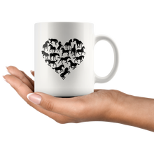 Load image into Gallery viewer, Heart Made Of Horses Coffee Mug
