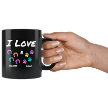 Load image into Gallery viewer, I Love Horses And Dogs Foot Prints Coffee Mug
