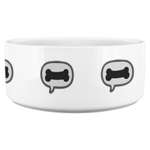 Load image into Gallery viewer, Dog Bowl Bone In Bubble Black
