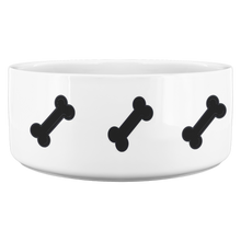 Load image into Gallery viewer, Dog Bowl Bone Black
